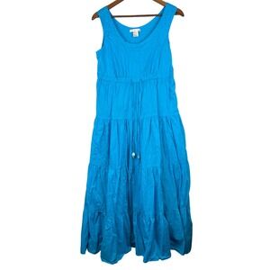 Vasna Desire Womens‎ Tiered Maxi Dress Medium Boho Beachy Hippie Lightweight